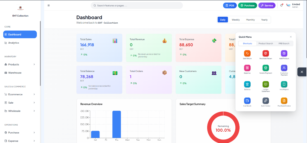 Commeriva Dashboard
