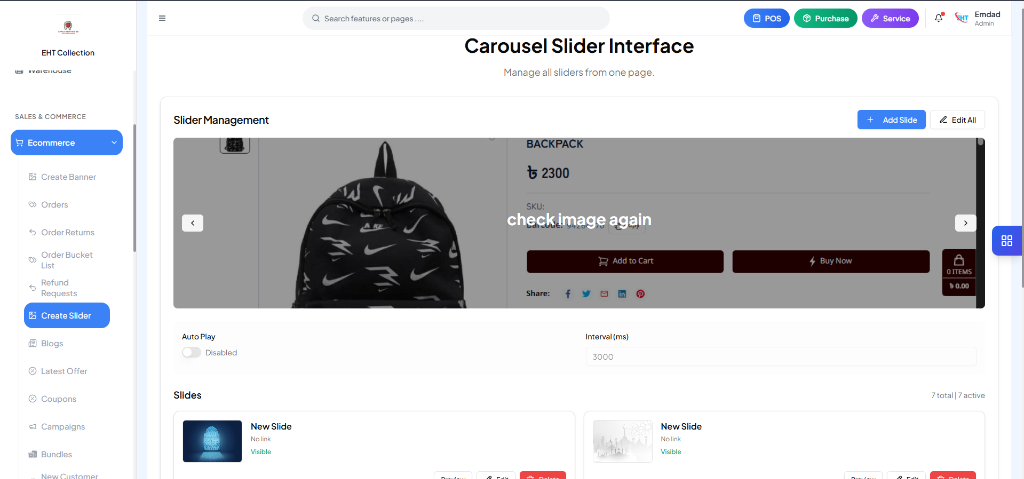 Customizable Frontend