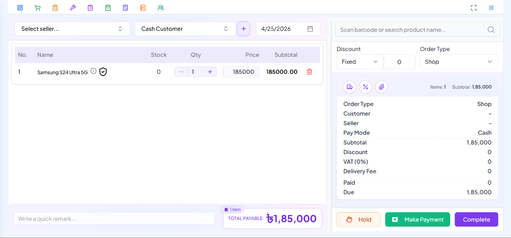 Point of Sale (POS)